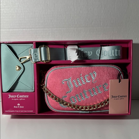 Juicy Couture Pink and Mint Belt Bag Set nwt - Picture 1 of 5